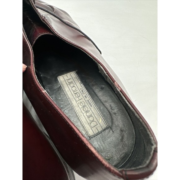Daniele Ferradini Burgundy Classic Men\'s Brogue Leather Dress Shoes Size 8.5 main image 6